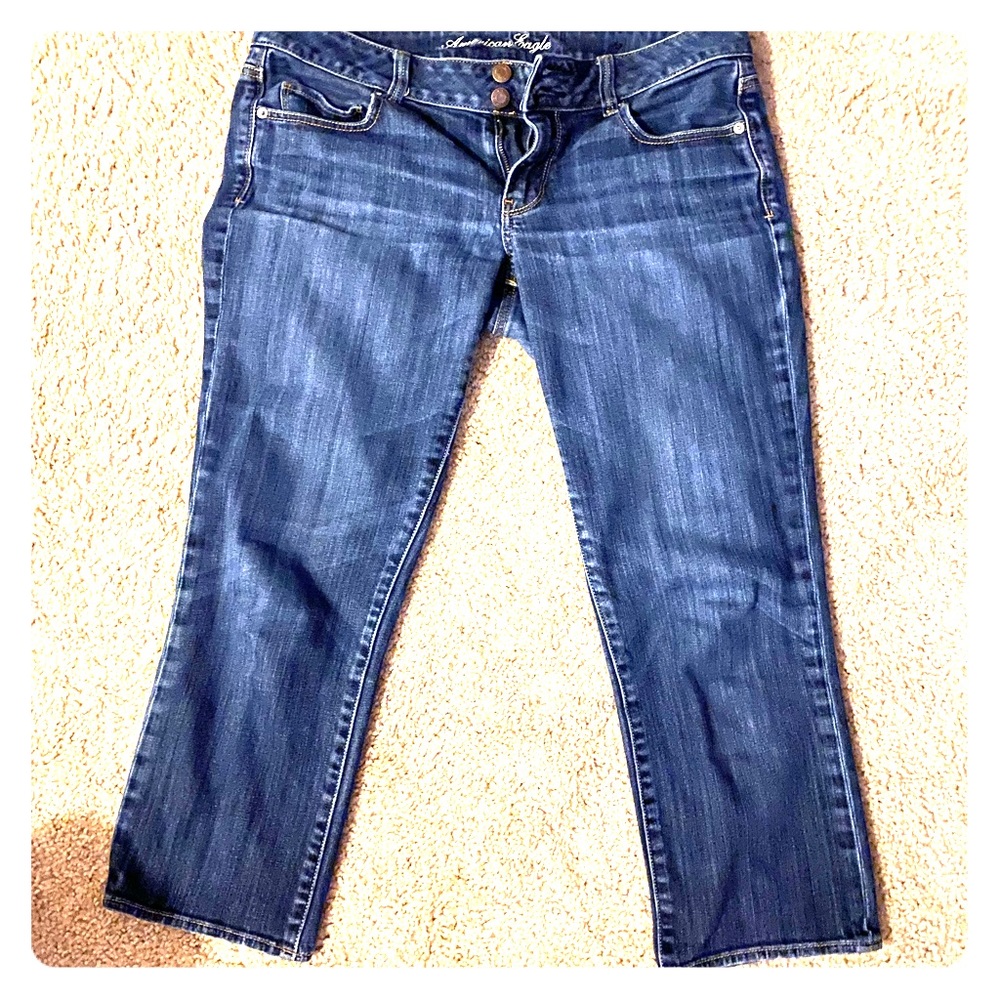 Denim artist capris